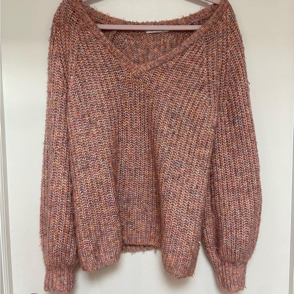 Pink knit sweater